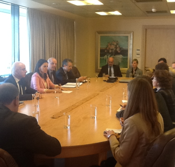 07/12/2012: Συνάντηση Υπουργού Τουρισμού Όλγας Κεφαλογιάννη με τον Γερμανό Υφυπουργό Εργασίας Χανς Φούχτελ