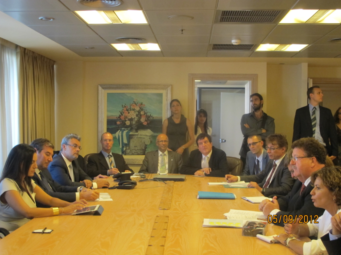 06/09/2012: Συνάντηση της υπουργού Τουρισμού κ. Όλγας Κεφαλογιάννη με τον γερμανό υφυπουργό κ. Fuchtel