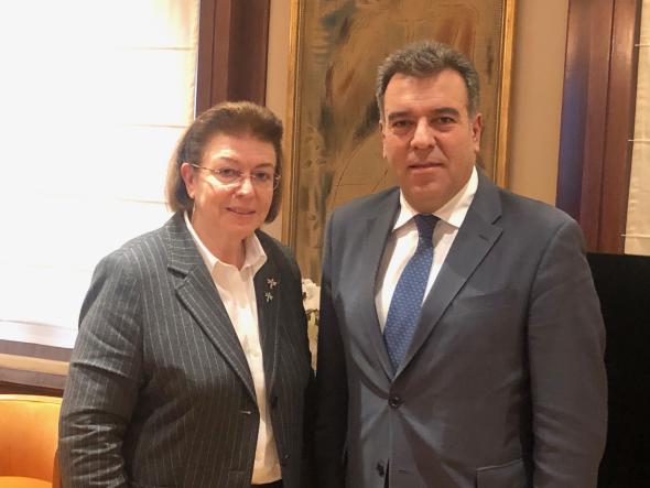 12/12/2019 – Συνάντηση του Υφυπουργού Τουρισμού κ. Κόνσολα με την Υπουργό Πολιτισμού κα. Μενδώνη