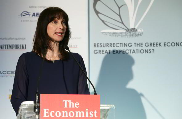 10/07/2015: Ομιλία της Αν. Υπουργού Οικονομίας, Υποδομών, Ναυτιλίας και Τουρισμού Έλενας Κουντουρά στην εκδήλωση του Economist