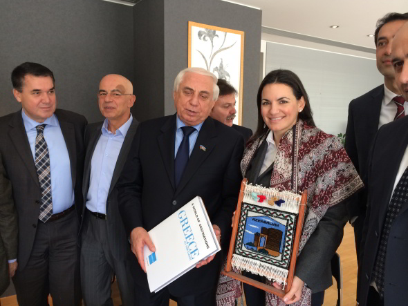 25/11/2013: Συνάντηση Υπουργού Τουρισμού Όλγας Κεφαλογιάννη με Αζέρους βουλευτές