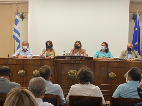 20/07/2021 – Επίσκεψη Υφυπουργού Τουρισμού Σ. Ζαχαράκη στην Κέρκυρα